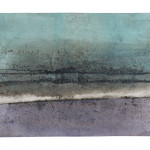 Dämmerung über den Feldern, o. J., Aquarell, Mischtechnik auf Papier, 28,5 x 40 cm